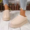 Otoño 2026 Nuevo Talla Grande para Mujer Casual Cómodas Estilo Europeo y Americano Modernas Pantuflas Peludas para Exteriores Talla Única