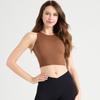 Chaleco Deportivo de Running para Exteriores sin Costuras Europeo y Americano Entrenamiento Yoga Running Fitness Costillado a Prueba de Golpes Anti-Caída Ropa Interior