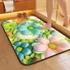 Alfombrilla de tierra de diatomeas con forma de flor tridimensional 3D, adecuada para uso doméstico, baño y entrada; absorbente, antideslizante y resistente a las manchas