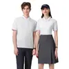 Ropa de Trabajo para Camarero de Catering Logo Personalizado Manga Corta Solapa Ropa de Trabajo Camiseta para Team Building Camisa Polo Ropa de Trabajo Camisa Cultural