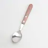 Conjunto de Garfo de Carne com Cabo de Madeira e Faca Conjunto de Talheres com Cabo de Madeira Garfo Faca Colher Utensílios de Cozinha Estilo Ocidental