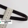 Cinta de terciopelo de doble cara de 3 mm de ancho con superficie de terciopelo, cinta de seda flocado no elástica de doble cara, cinta de seda con superficie de terciopelo importada, Mai Taibao