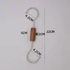 Clips para exhibición de tiendas de ropa y percheros para bufandas, pinzas para tela, ganchos, ganchos en S de madera maciza, círculos decorativos de varios tamaños de color nogal.