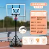 Cesta de basquete infantil para uso interno em casa, ajustável e móvel, cesta de arremesso de basquete externa para adolescentes e adultos
