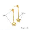 Pendientes de titanio con borlas largas y estrellas de personalidad ins europea y americana para mujer, nicho, alta gama, pendientes Joker, pendientes al por mayor
