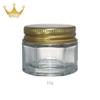 Em estoque atacado 15g creme de grama verde medicinal frasco frasco de vidro hexagonal tampa de alumínio verde frasco de creme creme frasco de creme