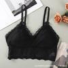 8249 Sexy Chaleco de Encaje Francés con Almohadillas para el Pecho y Diseño de Lazo, Ropa Interior de Tirantes Suave y Elegante