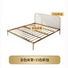 Cama de Metal Estilo Nórdico Lujo Ligero Cama Doble para Dormitorio Principal Cama Individual con Estructura de Hierro Cama de Hierro Forjado Moderna y Sencilla Popular en Internet