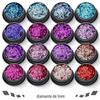 PET lantejoulas ultra-finas 1mm diamante conjunto nail art glitter pó gradiente laser pó nail gel joias material