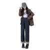 Jeans de Pierna Ancha para Chica Gordita para Mujer 2024 Otoño Nuevo Cuerpo en Forma de Pera Curva Sueltos Adelgazantes Rectos