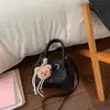Bolsa de Palha Tecida Tendência Coreana para Mulheres 2025 Novo Estilo Bonita Bolsa Tote Cesta Bolsa de Ombro Transversal