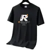 Camiseta de Manga Corta de Seda Helada para Hombre de Verano al por Mayor Transfronteriza, Camiseta Holgada de Media Manga, Talla Grande, Top Sencillo y Versátil para Hombre