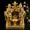 Estátua de Deus de Cinco Caminhos de Cobre, Ornamento de Tigela de Coleta de Riqueza, Estátua de Buda para Casa e Loja para Adoração
