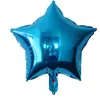 Luz de estrella de cinco puntas de 18 pulgadas cumpleaños de cricket decoración de boda globo de película de aluminio venta al por mayor diseño de actividad globo de aire flotante venta al por mayor