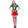 Fantasia de Natal cosplay Real Shot, árvore de Natal verde, fantasia de Natal, festa, baile de máscaras