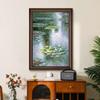 Pintura al óleo de Nenúfares de Monet, pintada a mano, para porche, decorativa, para sala de estar americana, para colgar, famosa, murales vintage.
