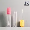 Tubo para Brillo de Labios Redondo Irregular con Base Cuadrada/Base Redonda Tubo para Brillo de Labios 5ml Material de Empaque de Plástico