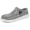 Mocasines Casuales para Pareja Transfronteriza, Zapatos de Lona, Zapatos Slip-On Perezosos, Zapatos Ligeros de Suela Gruesa para Mujer