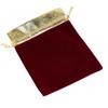 Bolsa de Veludo com Borda Dourada Personalizada pelo Fabricante com Logotipo Imprimível, Pulseira de Joias, Saco de Armazenamento à Prova de Pó, Saco de Doces de Casamento