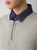 Sudadera Mokamaker City Sports con Parche de Cuello de Mezclilla para Hombre, Nuevo Estilo Otoño 2026, Sudadera de Dos Piezas Falsas para Hombre 55948
