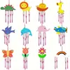 Colgante de Campanilla de Viento de Árbol de Navidad de Madera Transfronterizo Colgante de Campanilla de Viento para el Hogar de Halloween DIY para Niños Decoraciones de Navidad