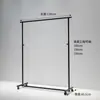 Estante de Exhibición para Tienda de Ropa, Perchero de Acero Inoxidable Negro, Perchero para Colgar Ropa y Sombreros, Estante Móvil tipo Portico para Transmisiones en Vivo, de Pie