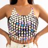 Corrente para Peito de Biquíni Casual Artesanal Estilo Praia Transfronteiriça Europeia e Americana Corrente Corporal Sexy com Lantejoulas Estilo Boate