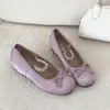 Zapatos Mary Jane Planos de Punta Redonda Bajos Estilo Ballet Francés para Mujer Verano 2026 Nuevos Aumento Interno de Altura Suela Suave Versátiles