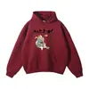 Moletom Casual de Algodão 360g para Comércio Exterior Primavera e Outono Moda Jovem Cor Lisa Estampado Solto e Confortável com Capuz