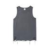 Estilo Simple Color Sólido Roto Casual Sin Mangas Chaleco Camiseta Básica Apilada Holgada Moda Urbana de Verano para Hombre