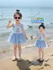 Traje de baño para niñas pequeñas 2025 Nuevo estilo Súper lindo Traje de baño de una pieza para niños Traje de baño estilo vestido de princesa Elsa para bebé