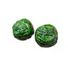 Cuentas de imitación de jade de dragón y fénix, cuentas redondas, cuentas sueltas de imitación de jade, cuentas de hierro verde esmeralda para pulseras, collares y accesorios de joyería