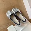 Nuevos Zapatos Planos de Ballet Nube Franceses de Estilo Veraniego~ Piel Suave Moño Punta Delantera Plana Punta Dividida Pezuña de Cerdo