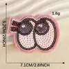Insignia con Logo Bordado por Computadora Zapatos y Sombreros Bordados con Logo Accesorios Lentejuelas Helado Pegamento Posterior Accesorios para Ropa Parches Pegatinas Pegatinas de Tela