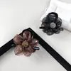 Nuevo Pinza de Garra de Girasol de Malla para Mujer, Elegante Pinza para Cola de Caballo Alta, Pinza de Tiburón para la Parte Posterior de la Cabeza Accesorios para el Cabello Adornos para el Cabello