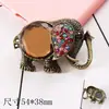 Fivela de sapato anel de dedo leão retrô gema elefante cabeça de leopardo acessórios diy roupa bolsa liga Acessórios Atacado