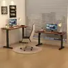 Escritorio eléctrico con altura ajustable con uno o dos motores, escritorio inteligente para computadora, escritorio para gaming, escritorio para oficina en casa con patas de mesa ajustables