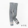 25 Novos Leggings para Meninas Primavera e Outono, Blocos de Cor, Calça Meia Versátil para Bebê, Algodão Penteado, Classe A
