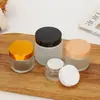 Botella de Vidrio Transparente para Crema al por Mayor Botella Vacía Botella Esmerilada para Crema Facial Botella Sellada para Crema de Ojos Botella Pequeña de Muestra Cosmética