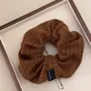 Gomas para el pelo de tela de alta gama estilo retro coreano para Otoño e Invierno para Mujer, Accesorios Versátiles para Cola de Caballo Baja estilo perezoso
