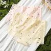 Pantaletas florales de seda helada de verano para mujer, hechas de seda de morera, antibacterianas, estilo ins, ajustadas en 3D a las caderas, no se enrollan, amigables con la piel, tipo bóxer pequeño