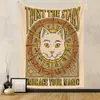 Tapiz Transfronterizo Hogar Bohemio Tapiz Decoración de Habitación Tela Colgante Tela de Fondo Tapiz Colgante Tarot Tapiz de Gato