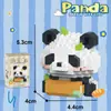 Novos Blocos de Construção de Panda para Crianças, Blocos de Construção de Partículas Micro em Formato de Flor, Brinquedos Educativos de Montagem, Brinquedos de Presente Venda por Atacado