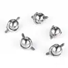 Aleación de Titanio F136 Bola de Conexión Rosca Externa Puente de Oreja Clavo de Oreja Adaptador Giratorio Activo Bidireccional Cuerpo de Bola Joyería para Body Piercing Accesorios