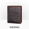 Billetera para Hombre Personalizada Vintage Hecha a Mano en Relieve de Cuero Genuino Larga de Cocodrilo Capa Superior Piel de Vaca Multitarjeta Monedero Estuche