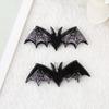 Impresión acrílica de Halloween, murciélago, calavera, gato, accesorios de resina para bricolaje, pendientes, collar, material