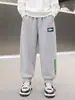 Pantalones para niños, pantalones de chándal para niños, nuevos pantalones deportivos de moda para otoño e invierno para niños, pantalones casuales de corte holgado para niños mayores y estudiantes de primaria