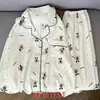 Algodón Nube Mayorista Transfronterizo Pijamas Nuevos para Mujer Primavera y Otoño Manga Larga Dulce Dibujos Animados Conjunto de Ropa para el Hogar Pijamas de Mujer