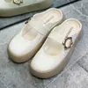Nuevos Zapatos de Exterior de Moda para Mujer Baotou Medias Zapatillas, Sandalias Antideslizantes Casuales y Versátiles, Venta al por Mayor con Etiquetado Transfronterizo