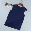 Camiseta sin mangas para hombre de hombros anchos, seda helada, cuello en V, corte ajustado, alta elasticidad, capa base deportiva, sin mangas de verano con tacto similar al hielo